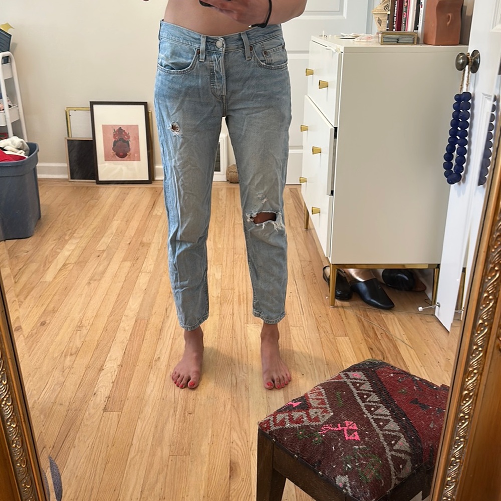 Levi’s 501 Tapered button fly jeans